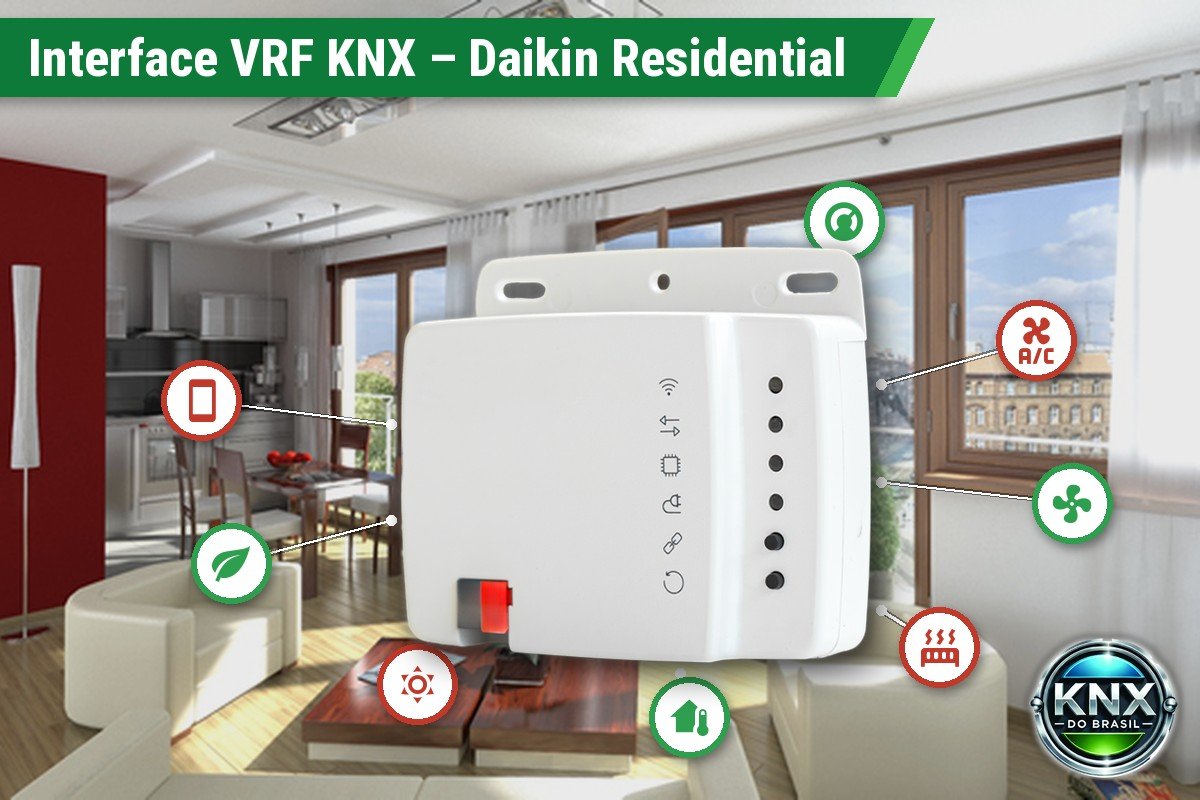 Interface de Controle VRF com Comunicação KNX – Daikin Residential