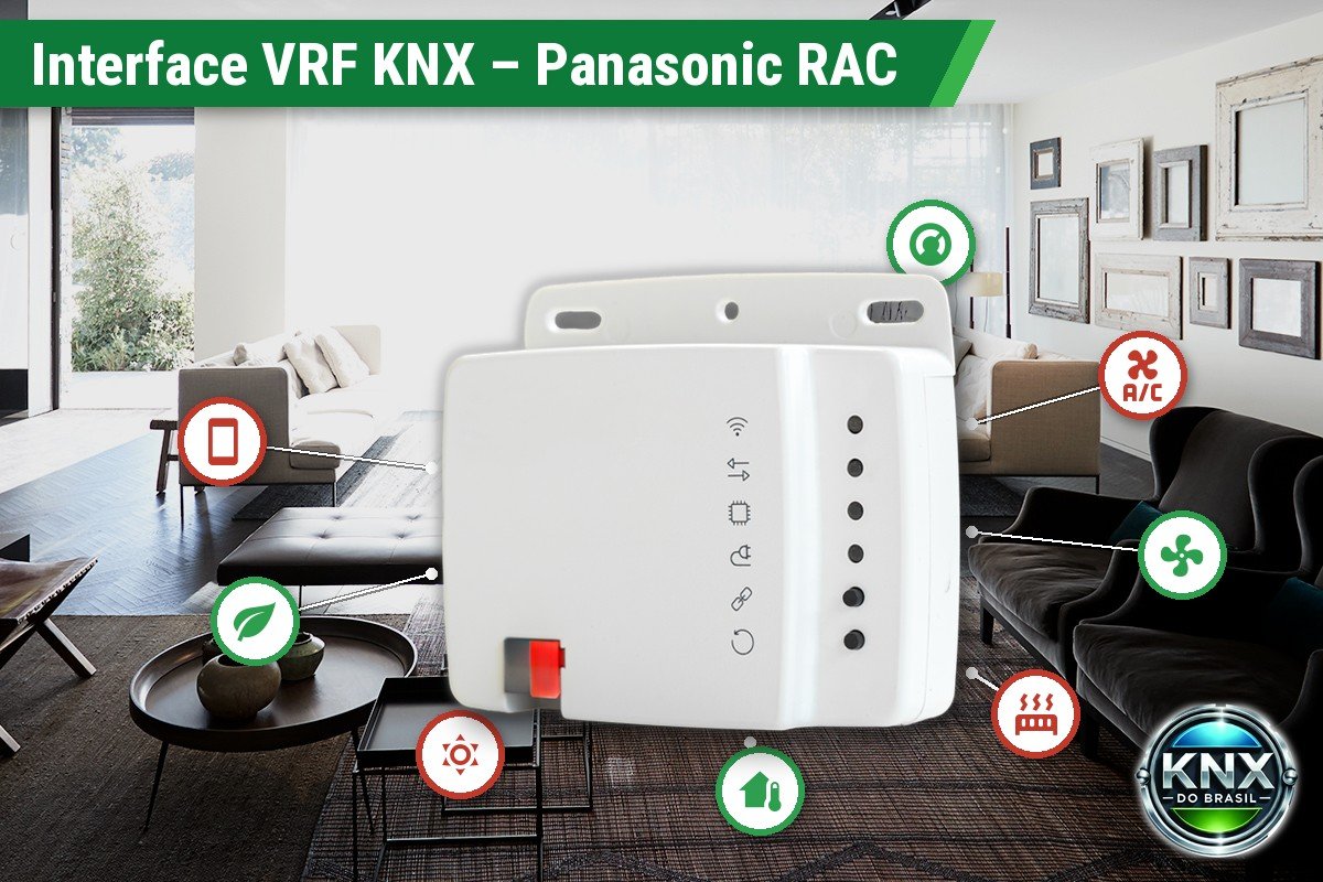Interface de Controle VRF com Comunicação KNX – Panasonic RAC Domestic