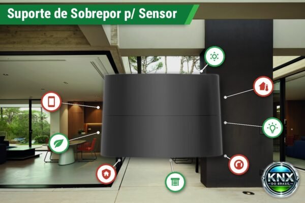 Suporte de Sobrepor para Sensores de Presença EK-SG2-TP – Preto Suporte de Sobrepor para Sensores de Presença EK-SG2-TP – Preto