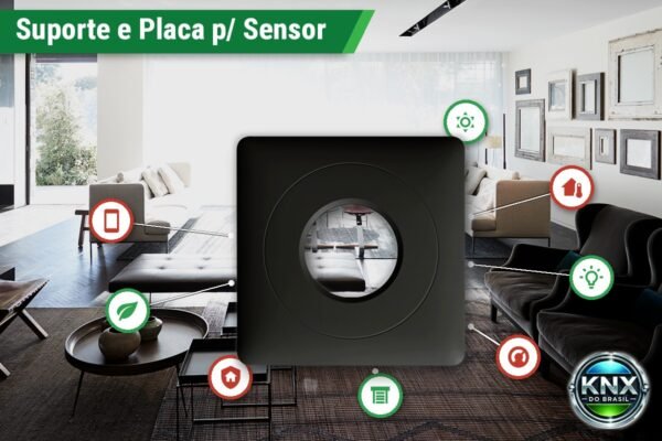Suporte e Placa para Caixa de Embutir do Sensor EK-SG2-TP-M – Preto Suporte e Placa para Caixa de Embutir do Sensor EK-SG2-TP-M – Preto
