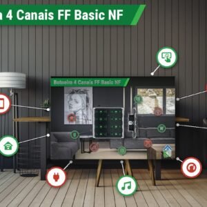 Botoeira KNX 4 Canais Série FF – Versão Basic NF