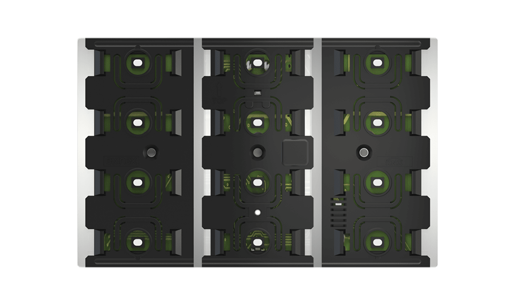 Botoeira KNX 6 Canais Série FF – LED Azul/Verde