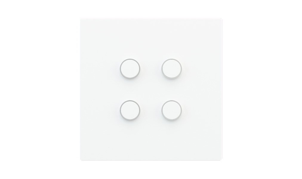 Botoeira KNX com Termostato 4 Teclas Série Proxima – LED RGB