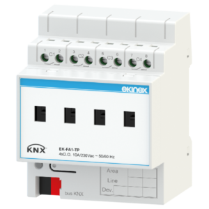 Atuador de Saída Binária KNX 4 Canais