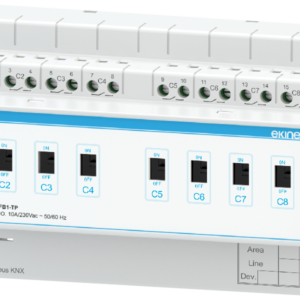 Atuador de Saída Binária KNX 8 Canais