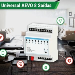 Atuador Universal KNX 8 Saídas Série AEVO