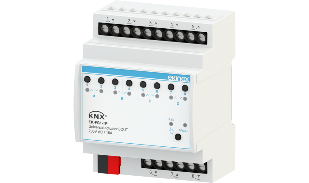 Atuador Universal KNX 8 Saídas Série AEVO