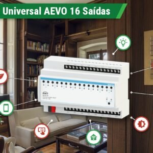 Atuador Universal KNX 16 Saídas Série AEVO
