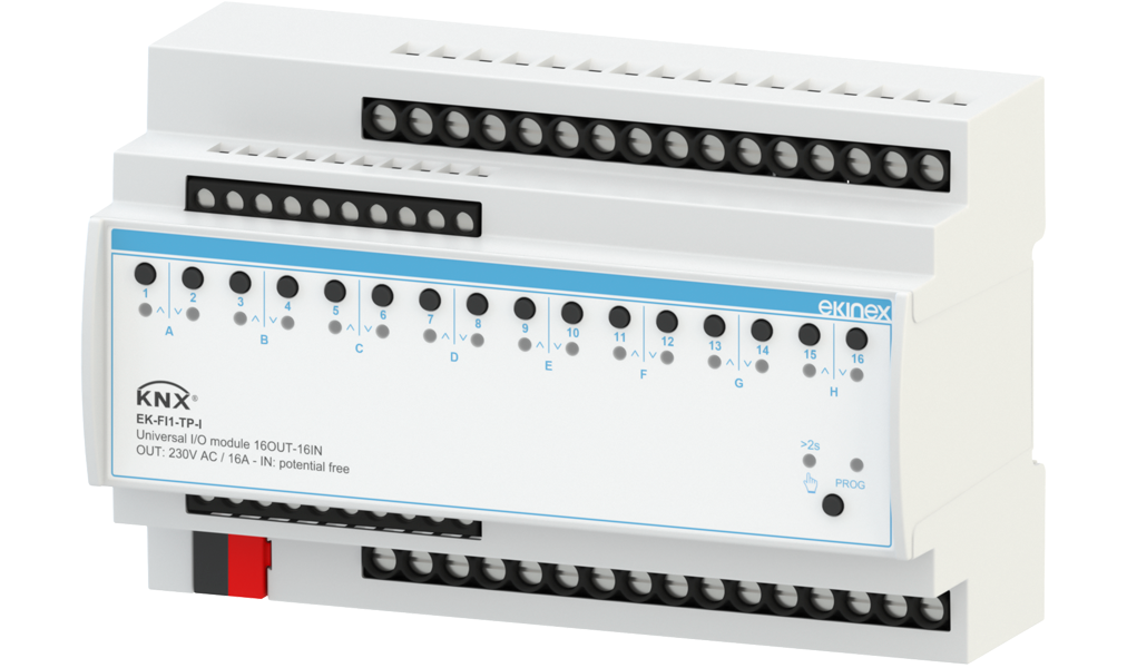 Módulo de E/S Universal KNX 16 Saídas / 16 Entradas Série AEVO