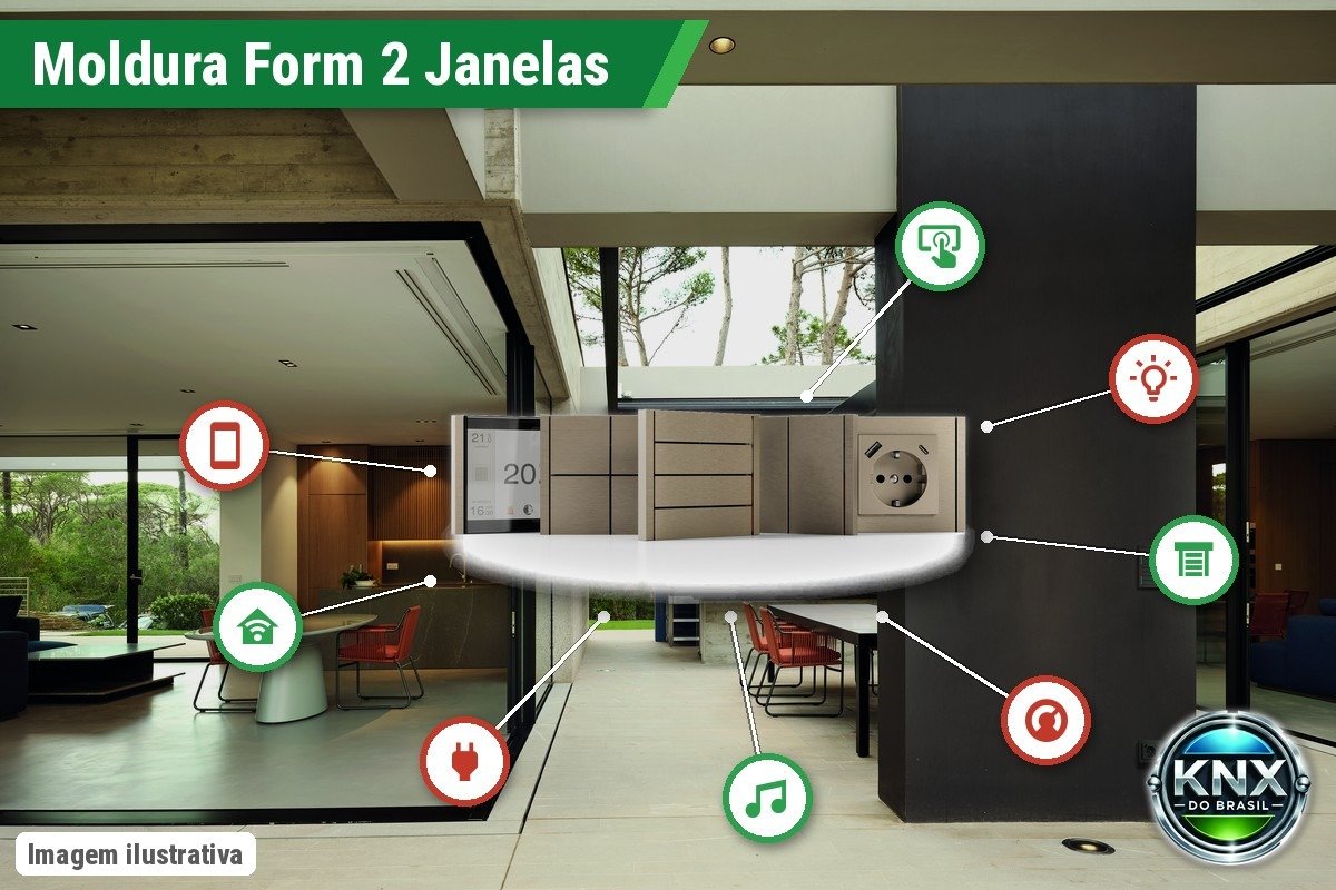 Moldura Retangular FF Form (86x157) 2 Janelas