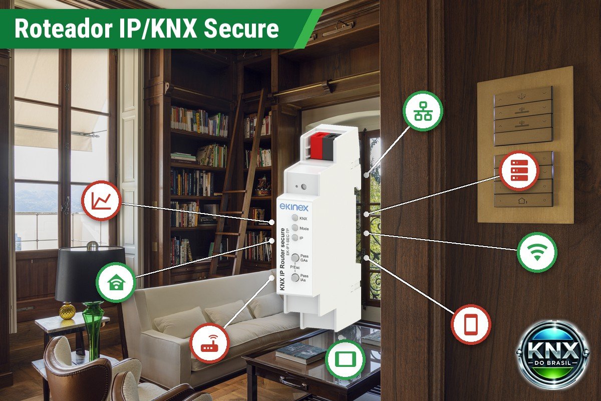 Roteador IP/KNX Secure