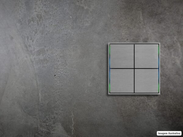 Placa Retangular 71 (80x151) 2 Janelas (60x60 + 60x60) – Form/Flank/NF