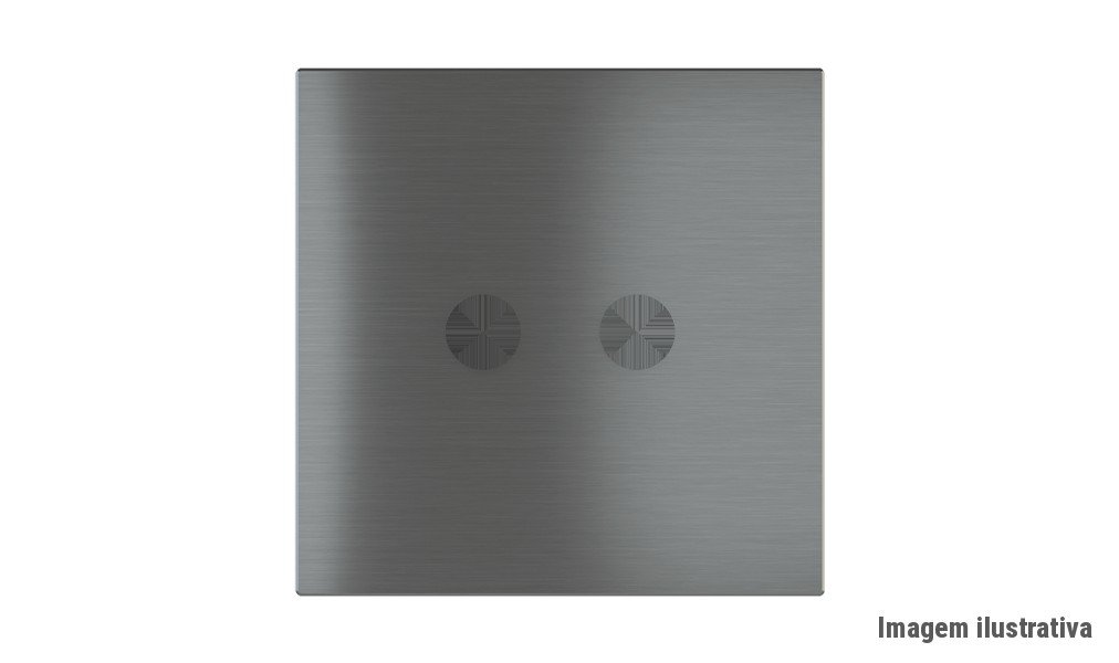 Placa Magnética Proxima Metal Personalizada – Botoeira 2 Teclas – Latão