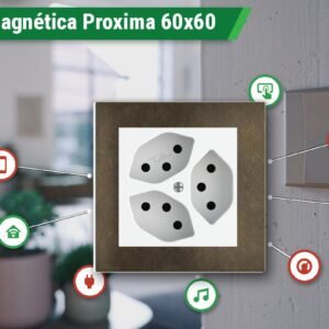 Placa Magnética Quadrada Proxima Metal – Janela 60x60 mm