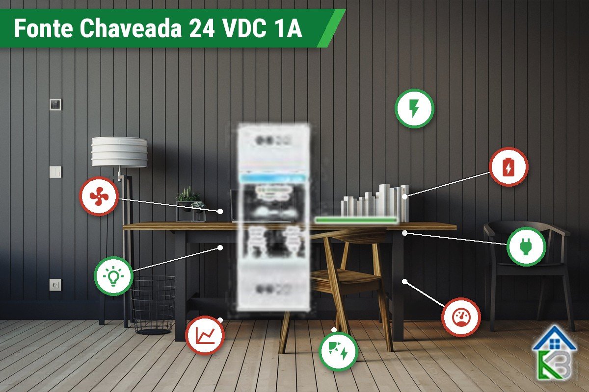Fonte Chaveada 230 VAC / 24 VDC 1A