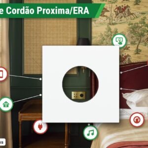 Botão de Cordão (Puxador) Série Proxima/ERA Antracite RAL 7016 (1 Módulo)