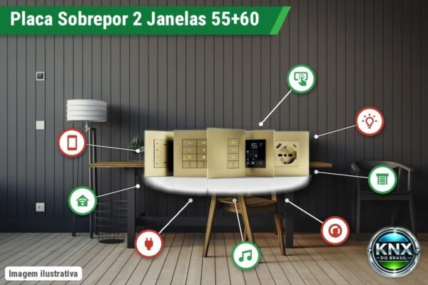 Placa Retangular de Sobrepor 2 Janelas (55x55 + 60x60) 98x168 – Séries 71/20Venti Placa Retangular de Sobrepor 2 Janelas (55x55 + 60x60) 98x168 – Séries 71/20Venti