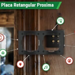 Suporte Plástico Adicional p/ Placa Magnética Retangular Proxima em Caixas Redondas